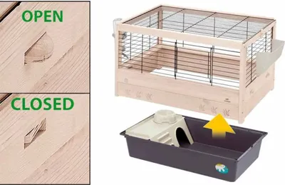 Produktbild von Ferplast Meerschweinchenkäfig 82x52x45,5 cm 57089317