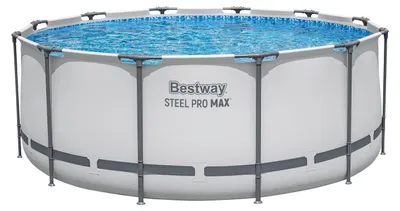 Produktbild von Steel Pro MAX™ Solo Pool ohne Zubehör Ø 366 x 122 cm, lichtgrau, rund