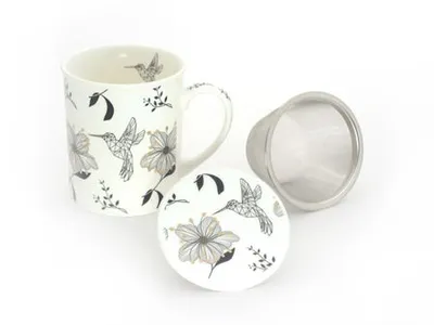 Produktbild von Kräuterteetasse Senta mit Edelstahlfilter und Deckel