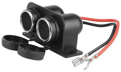 Image de Prise électrique double 12V 15A, étanche