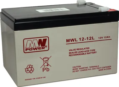Zdjęcie produktu dla Mwl 12-12: Mwl 12-12: Akumulator Agm 12V/12Ah, 151*98*100 (T1)