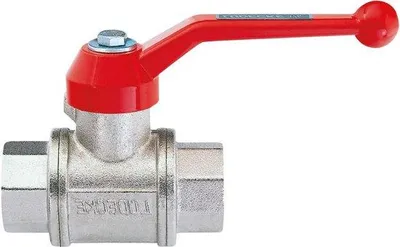 Obrázek produktu pro Mosazný poniklovaný kulový ventil 2x R 3/8 palce