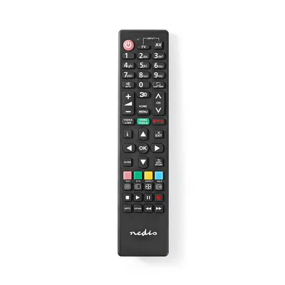 Produktbild von Nedis TVRC41PABK, TV, IR Wireless, Drucktasten, Schwarz