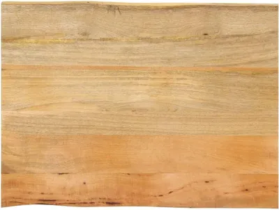 Produktbild von Tischplatte aus Massivholz mit Baumkante 80x60x2,5 cm