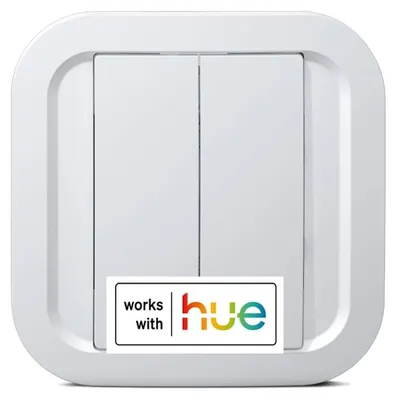 Schalter ohne Batterie, dimmbar, für Philips Hue, ZigBee, weiß