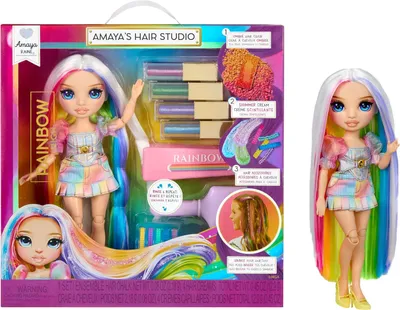 Immagine prodotto di Rainbow High, Salone di parrucchiere di Amaya, Bambola alla moda, Adatto a: Ragazze, Fascia d'età: 4 anni e oltre, Genere: Bambina, Dimensioni: 280 mm, Colore: Multicolore