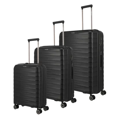 Image de Valise à roulettes Travelite MOOBY 4 roues, grande/moyenne, noir
