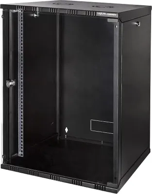 Image de LogiLink Répartiteur mural 19", non monté, 15 UH, noir