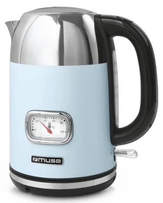Obrázek produktu pro Muse MS-020 VB, 1,7 l, 2200 W, Modrá, Nerezová ocel, Nerezová ocel, Indikátor úrovně vody, Bezkabelový