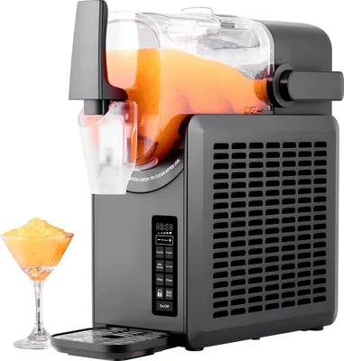 Obrázek produktu pro Stroj na výrobu ledové tříště – stroj na margaritu – objem 2,6 l – pět přednastavených programů – samočistící – pro ledovou tříšť, margaritu, frappé, mléčné koktejly