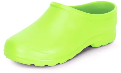 Produktbild von Ladeheid Damen und Herren leichte Eva Clogs Gartenclogs Gartenschuhe LADW001 (Neon Grün 4173, 37)