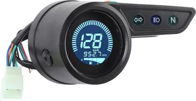 Obrázok produktu pre Motocyklový tachometer, otáčkomer, počítadlo kilometrov, univerzálny digitálny LCD prístroj