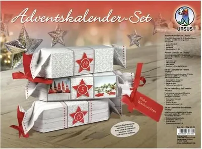 Produktbild von Adventskalender-Set Geschenkboxen Rustic 20,5x4,5x4,5cm