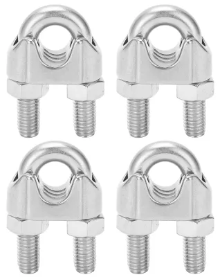 Produktbild von 4 Stück 9/16 Zoll M14 Edelstahl-Drahtseil-Kabelklemmenklemme U-Bolzen-Sattelverschluss