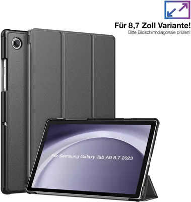 Produktbild von Schutzhülle für Samsung Galaxy Tab A9 2023 8.7 Zoll Cover Case Schutz Tablet Farbe: Grau