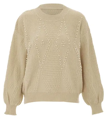 Produktbild von CALEY Damen Strickpullover - Beige, M