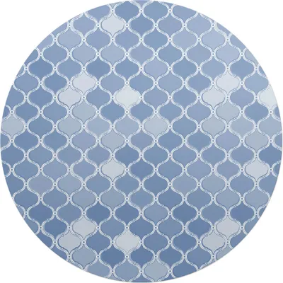 Produktbild von Geometrisches Muster – Bodenschutzmatte – Stuhlunterlage – Bürostuhlmatte – Rutschfeste Bodenmatte – Schutzmatte für Hartboden – fi 100 cm