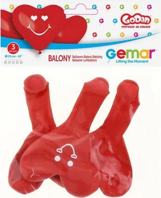 Produktbild von Premium-Herzballons, 3 Stück – Godan