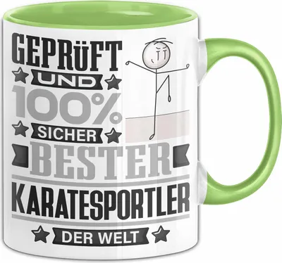 Produktbild von Karatesportler Geschenk Lustiger Spruch für Karatesportler Geschenkidee Bester Karatesportler Der Welt (Grün)