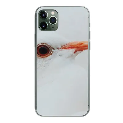Produktbild von MuchoWow® Handyhülle Schutzhülle Hülle für iPhone 11 Pro Max Nahaufnahme einer weißen Taube Silikon Softcase Handy Hülle - Schutz