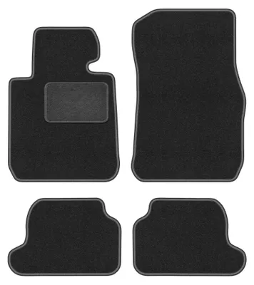 Produktbild von Velours-Fußmatten für BMW 1 F23 2011-2019 (Cabrio) – 4-tlg, Graphit, passgenau – Wielganizator LUX