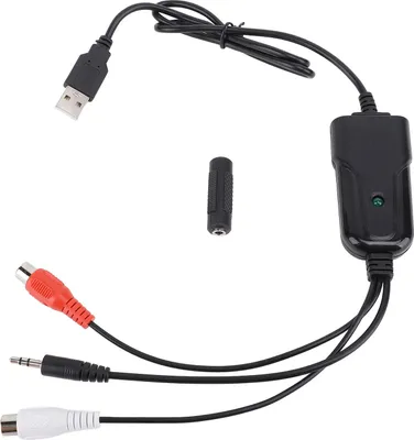 Immagine prodotto di Registrazione audio USB, alta frequenza di campionamento, connessione da 3,5 mm, interfaccia AV, convertitore da cassetta a MP3