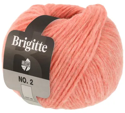 Produktbild von Lana Grossa BRIGITTE NO. 2 Wolle 50 g 140 m Alpaka Baumwolle Strickgarn Farbe 046 - Lachs