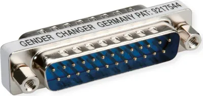 Produktbild von ROLINE Mini Gender Changer, 25pol. Stecker-Stecker