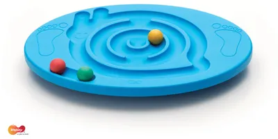 Produktbild von Eduplay Balance Board blau - Motorikspielzeug mit Labyrinth und Kugeln
