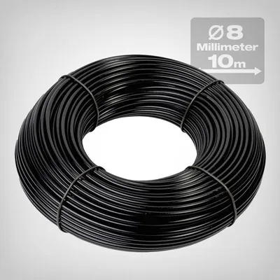 Produktbild von Blumat Zufuhrschlauch 8mm schwarz, 10m Rolle