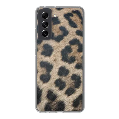 Produktbild von MuchoWow® Handyhülle Schutzhülle Hülle für Samsung Galaxy S21 FE Leopardenmuster Silikon Softcase Handy Hülle - Mobiltelefonhülle