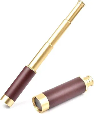 Immagine prodotto di Teleobiettivo portatile - Monoculare - Mini retrattile impermeabile - Lega di alluminio con rivestimento in rame - Ingrandimento 4x HD - Per la vela, i viaggi e gli eventi