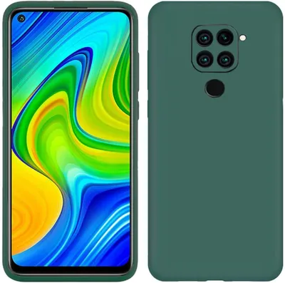 Immagine prodotto di Custodia per Xiaomi Redmi Note 9, custodia protettiva in silicone morbido in gomma liquida Verde notte