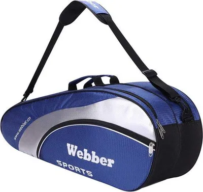Immagine prodotto di Borsa per racchette da badminton Unyqoos®, dimensioni 74 x 21 x 31 cm, adatta per 3-6 racchette, realizzata in tessuto Oxford e PVC, con ampia capacità, tracolla regolabile e scomparto per le scarpe