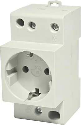 Produktbild von Schuko Steckdose Hutschiene 230V 16A Einbausteckdose für Verteiler Schaltschrank