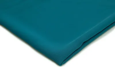 Produktbild von Glatter Chiffon, Voile-Stoff, Dunkles Türkis, 50 x 150 cm