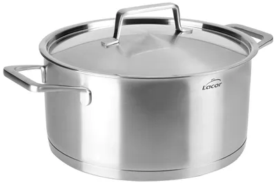 Produktbild von Lacor 45028 Bratentopf mit Deckel Foodie 28x12, 5 cm, Edelstahl, Grey, 34 x 30 x 15 cm
