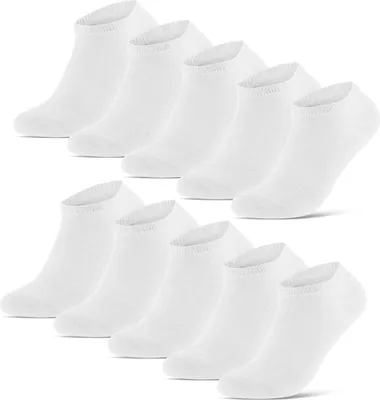 Produktbild von 10 Paar Sneakersocken Damen & Herren Basicline 70202T - Weiß ( 39-42 )