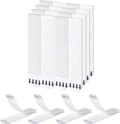 Productafbeelding van Zelfklevende Strips - Dubbelzijdig Tape - Decoratie Ophangen - Zonder Boren - 8 Paar - Wit