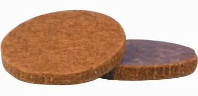 Produktbild von Filzgleiter mit Klebefläche, Durchmesser 33 mm, braun, 6 Stück - Iso