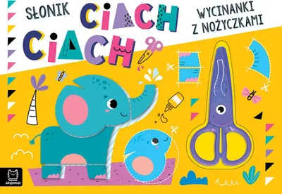 Image de Wycinanki z nożyczkami Słonik ciach, ciach! / Aksjomat