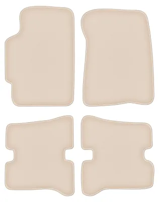 Produktbild von DURBAN Beige Velours-Fußmatten-Set für Mazda MX-6 II Coupé (1992-1997)