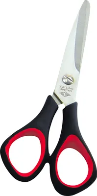 Produktbild von WEDO Schere Edelstahl 5 Zoll 14,0 cm sw.rt Softgriff