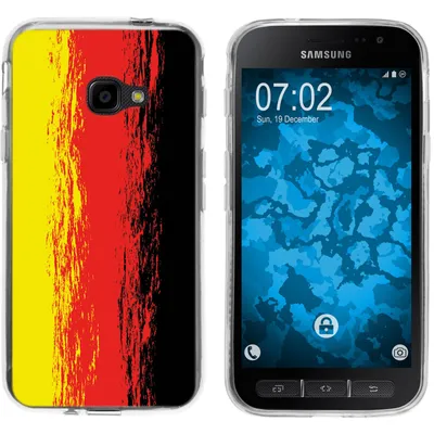 Produktbild von PhoneNatic Case kompatibel mit Samsung Galaxy Xcover 4 / 4s Silikon-Hülle WM Deutschland M6