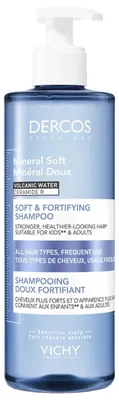 Productafbeelding van Vichy 3337871322656, Unisex, Shampoo, voor gevoelig haar, 400 ml, beschermend, geeft glans, verzachtend, kalmerend, versterkend, pompflacon