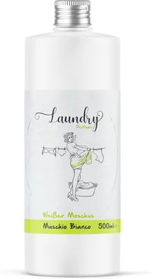 Produktbild von Laundry Parfüm für die Waschmaschine, Duft für die Waschmaschine, 500 ml, Wäscheduft, Wäscheparfüm (Weißer Moschus)