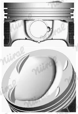 Produktbild von NÜRAL 87-429907-00 Kolben für VW GOLF VI (5K1) Golf V Schrägheck (1K1) TIGUAN (5N) Passat Variant (3C5) für AUDI A3 Sportback (8PA)