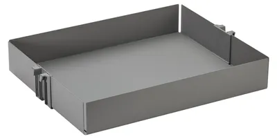 Produktbild von SOTECH Metalltablar Nobilia mit Einlegematte schiefergrau – 40er Schrank