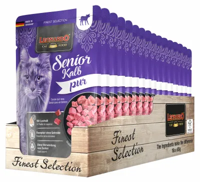 Produktbild von LEONARDO Senior Huhn pur 16x 85g
