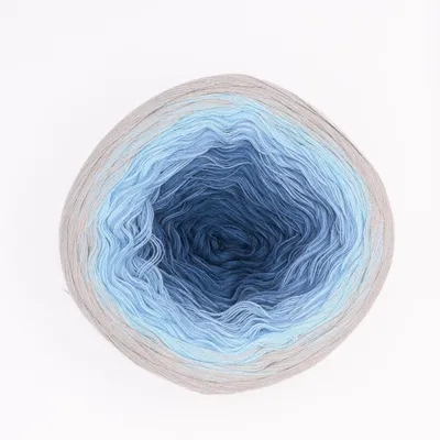 Productafbeelding van Hobby YARN – Flowy Charme Bobbel, 250 gram, 1000 meter, garen met kleurverloop, geschikt voor haken en breien, 214